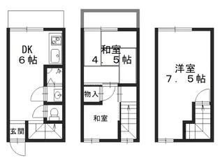 京都府京都市中京区壬生高樋町【一戸建】の間取り