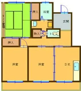 渥美コーポII【3階】の間取り