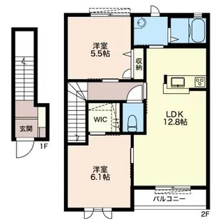 サニーヒルズ E【2階】の間取り