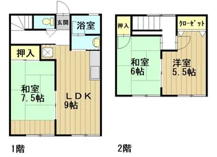 シティハイム サンセゾン B【1階】の間取り