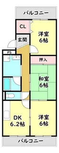 大阪府門真市柳町【マンション】の間取り