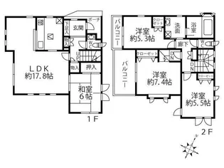 東京都世田谷区北烏山1【一戸建】の間取り