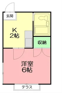メゾン プチ・ボワ【2階】の間取り