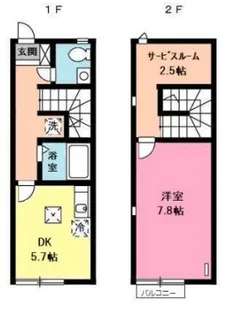 大阪府堺市堺区香ヶ丘町3【一戸建】の間取り