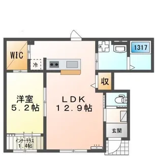 埼玉県朝霞市宮戸1【アパート】の間取り