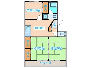 フォ-シ-ズン連坊【4階】の間取り