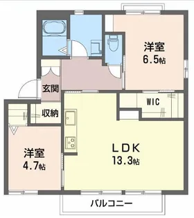 広島県広島市佐伯区八幡東3【アパート】の間取り