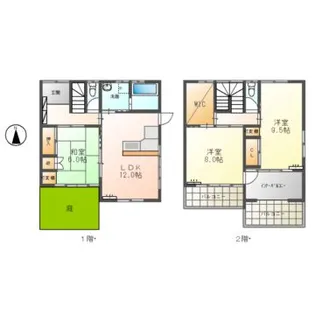 愛知県江南市尾崎町上田【一戸建】の間取り