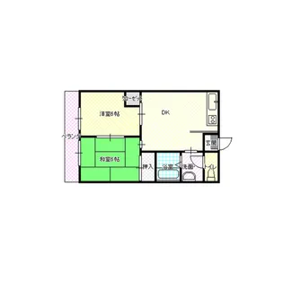 ナカマルマンション【1階】の間取り