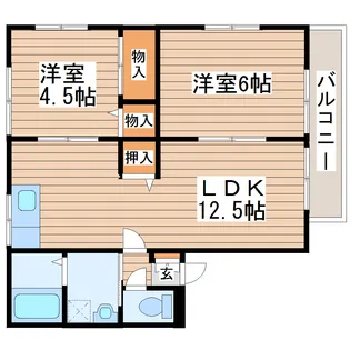 シティハイム手倉田【2階】の間取り