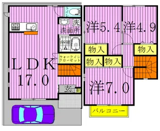 千葉県流山市おおたかの森東4【一戸建】の間取り