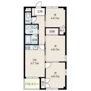 ラフォーレ天神【3階】の間取り