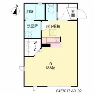 カーサディヴェルテンテ【1階】の間取り
