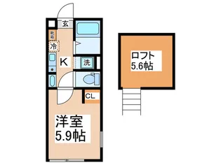 レコレット川崎【2階】の間取り