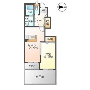 テリーヒルズ【1階】の間取り