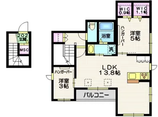 東京都世田谷区新町3【マンション】の間取り