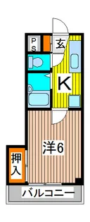 メゾンドールII【3階】の間取り