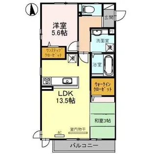D-roomカトレア【3階】の間取り