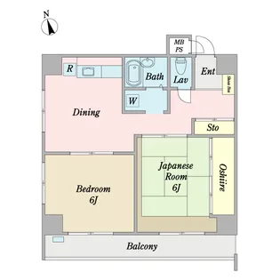 ヴィラ中浦和B棟【4階】の間取り