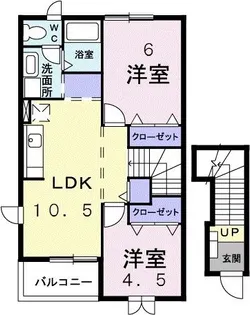 トレゾール B【2階】の間取り