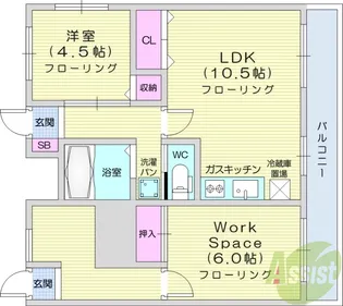 コーポ保坂【3階】の間取り