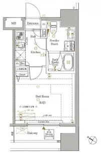 1Kの間取り画像