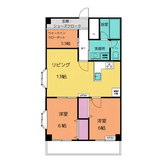 グレース山田【3階】の間取り