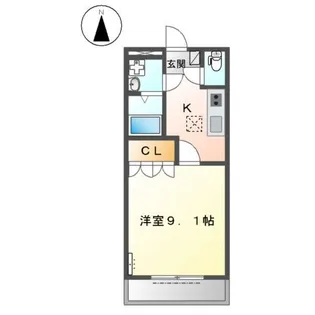 サンハイツ【1階】の間取り