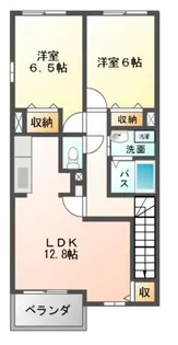 メゾン・ド・フルーヴ【2階】の間取り