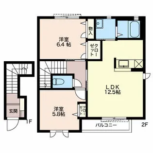 メイハイム A【2階】の間取り