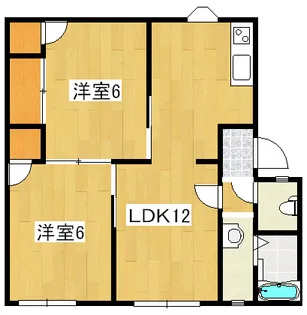 群馬県伊勢崎市南千木町【アパート】の間取り