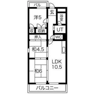 グレイス平島【3階】の間取り