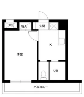 スカイコート日本橋浜町第2【4階】の間取り