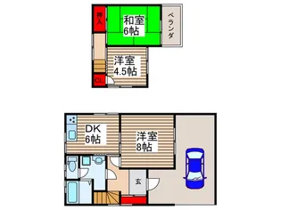 千葉県鎌ヶ谷市くぬぎ山1【一戸建】の間取り