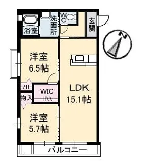 シャーメゾンI【3階】の間取り