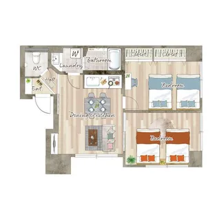 高輪SYマンション【8階】の間取り