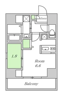 ONLYONE中津【4階】の間取り