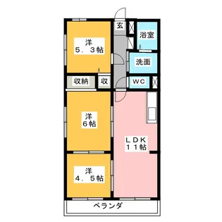 アビタシオン【3階】の間取り
