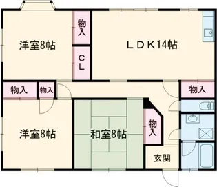 新潟県新潟市西区小針3【アパート】の間取り