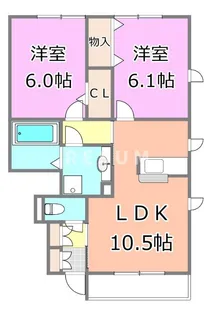 千葉県千葉市中央区矢作町【アパート】の間取り