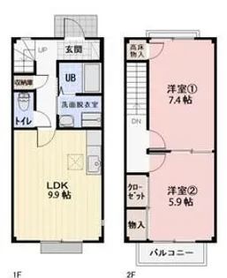 静岡県浜松市浜名区細江町三和【一戸建】の間取り