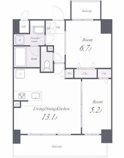 コンフォート城西【10階】の間取り