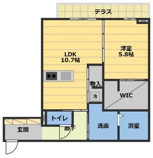D Royal Hisai【3階】の間取り