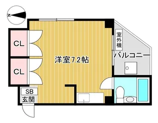 レジデンス浅野【2階】の間取り