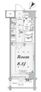 東京都台東区東浅草2【マンション】の間取り