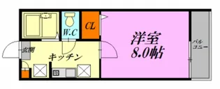 広島県広島市中区江波本町【アパート】の間取り
