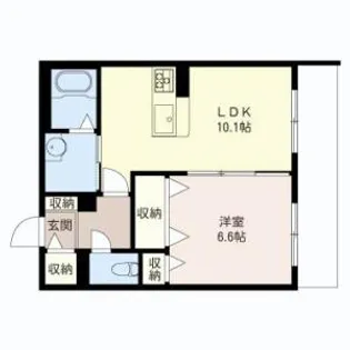 Barbizon West【3階】の間取り