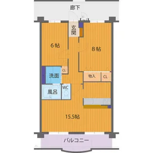 ハートフルマンション マルシアン【3階】の間取り