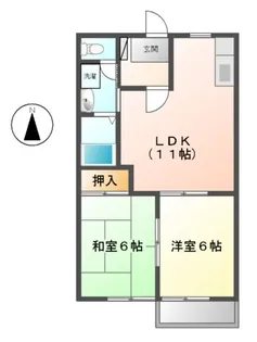 メゾンラマール【2階】の間取り