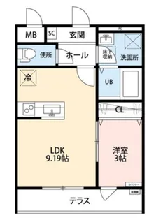 リーブルファイン八潮南川崎 1号棟【3階】の間取り